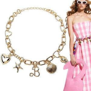 NWT  Zara x Barbie The Movie Mattel Waist Chain Charm Belt Exclusive Sz 32 M